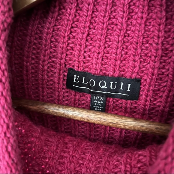 Eloquii Mock Neck Strong Shoulder Sweater NWT Size 18/20 - Picture 5 of 5